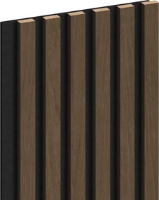 Mexen Lam-F, akustické stenové lamely 275 × 30 cm, plstený podklad 8 mm, technická dyha, orech espresso, S105-275307-3015-019