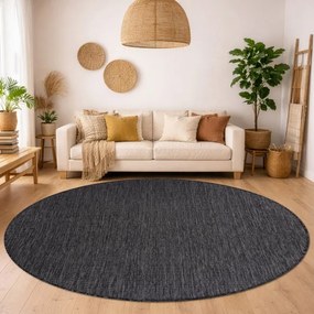 Koberec SIZAL SION A5165A čierny kruh