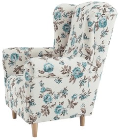 Tempo Kondela Kreslo ušiak, látka rose 14, CHARLOT