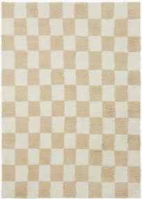 Ručne tkaný kockovaný koberec Bilbao