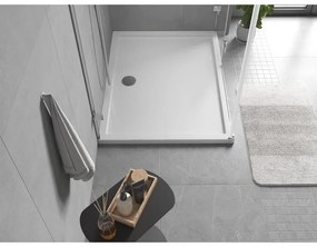 Mexen, Mexen Flow obdĺžniková sprchová vanička slim 70 x 90 cm, biely lesk - 46R107090