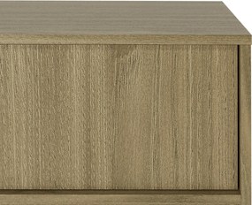 Závesná skrinka pod umývadlo Mossy s doskou 80 cm dub perleťový