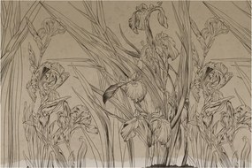 Obraz - Obrysy rastlín (90x60 cm)