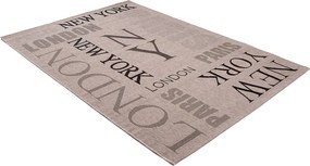 TA Koberec 20224 Strieborná / čierna