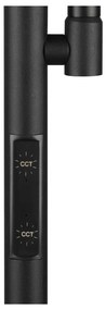 Čierna LED stojacia lampa (výška 178 cm) Specter – Trio