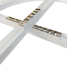 LED Stmievateľný luster na lanku LED/100W/230V 3000-6500K + diaľkové ovládanie