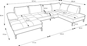 Sedacia súprava ROMEO v tvare U