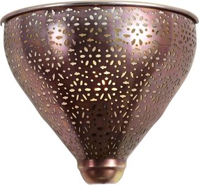 Orientálna nástenná lampa medená so vzorom - Muraf
