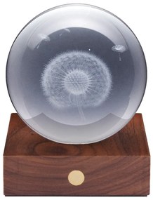 Tmavohnedá svetelná dekorácia na USB Amber – Gingko