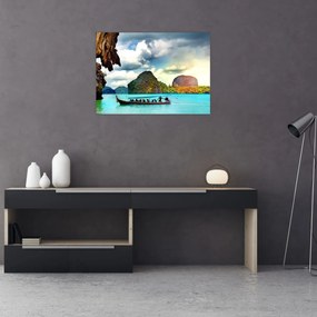 Sklenený obraz - Zátoka Phang Nga (70x50 cm)