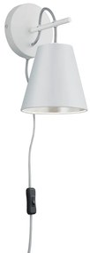 Biele nástenné svietidlo ø 15 cm Andreus – Trio