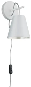 Biele nástenné svietidlo ø 15 cm Andreus – Trio