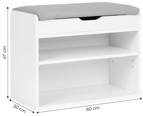 Polica/ lavica na topánky so sedákom