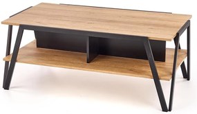 Konferenčný stolík Volta zlatý dub / čierny