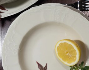 Thun obedová súprava  Bernadotte biela 26-dielná