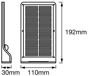 Osram - LED solárne nástenné svietidlo so senzorom DOORLED LED/3W/3,3V IP44