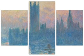 Obraz - Claude Monet, The Houses of Parliament, Sunset, reprodukcia (90x60 cm)
