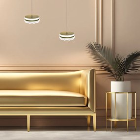 Závesné LED svietidlo Preciosa, 1x LED 25w, 4000k, g