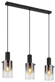 Globo 15907-3H - Luster na lanku FLORENTINA 3xE27/40W/230V čierna