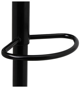 Čierne barové stoličky s nastaviteľnou výškou z imitácie kože v súprave 2 ks (výška sedadla 72 cm) – Casa Selección