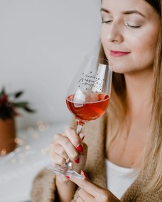 Bella Rose Pohár na víno Nasávam vianočnú atmosféru