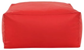 Taburetka červená kocka ekokoža