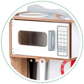 Drevená kuchynka XXL + kuchynské náradie Ecotoys