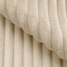 Krémové menčestrové kreslo Justin – Ropez