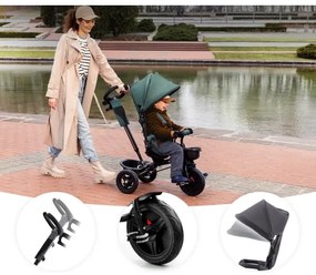 KINDERKRAFT - Detská trojkolka AVEO zelená