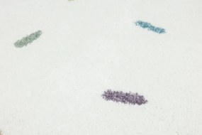 Koberec LIMA M039A krémový / modrý polkruh