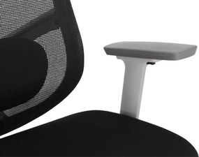 Kancelárska ergonomická stolička Neoseat ALLY WHITE — čierna / biela, nosnosť 150 kg