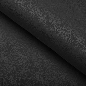 Biante Veľký teflónový okrúhly obrus TF-098 Venezia čierny Ø 150 cm