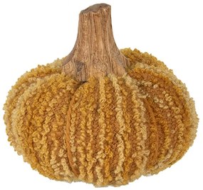 Oranžová látková dekorácia tekvice Pumpkin S - Ø 9*8 cm