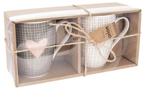 Orion Hrnček porc. PINK HEART 0,35 l 2 ks