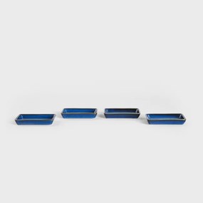 Sada dekoračných tanierov OKINAWA tmavomodrých 743047 (4 ks)