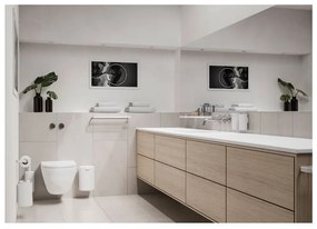 Biely závesný pohárik na zubné kefky Zone Rim