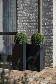 Kvetináč BLOCK, sklolaminát, výška 60 cm, antracit