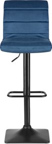 Barová stolička s operadlom SOFOTEL Drava - modrá