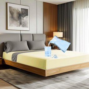 NEPRIEPUSTNÉ JERSEY PRESTIERADLO SG 019 180X200 CM CM KRÉMOVÁ