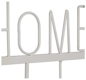 Biely kovový nástenný vešiak Home – Ixia