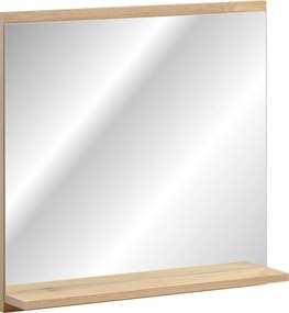 Comad Závesné zrkadlo bez osvetlenia Nova Oak 60x57 cm