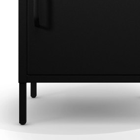 Čierny nočný stolík kovový MIA Modern 424 x 595 x 400 mm