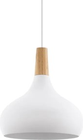 Eglo 96982 - Závesné svietidlo SABINAR 1xE27/60W/230V pr. 28 cm biela