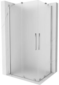 Mexen Velar Duo, sprchový kút s posuvnými dverami 100 x 90 cm, 8mm sklo námraza, chrómová, 871-100-090-32-01