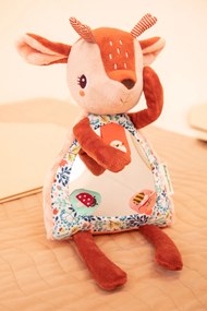 Lilliputiens – textilná hračka so zrkadielkom - jelenček Stella