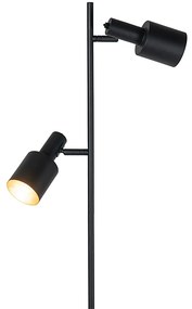 Inteligentná stojaca lampa čierna vrátane 2 WiFi A60 - Stijn