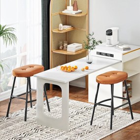 Sada 2 ks barových židlí Ironform hnědá/černá