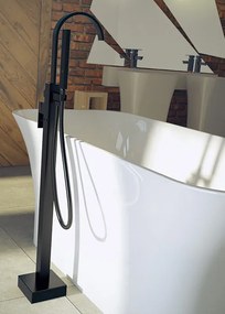 Besco Voľne stojaca vaňová batéria Modern II VB B Čierna mat
