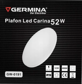 Germina LED prisadené stropné svietidlo 52W okrúhle - neutrálna biela