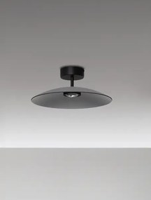 LED čierno-dymová dizajnové stropné svietidlo Polifemo 40